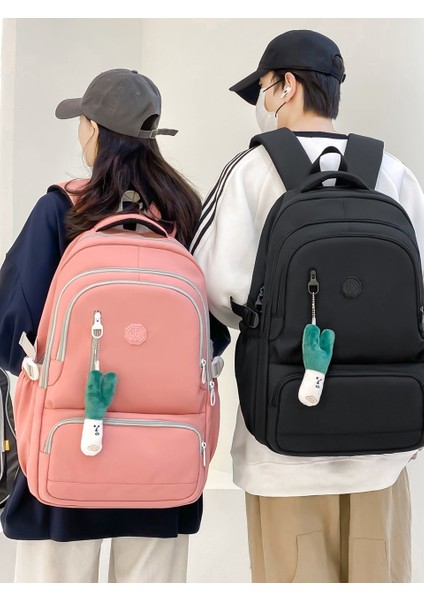 College Student Leisure Backpack With Multi-Layer Zipper Travel Bag (Yurt Dışından) fiyatları