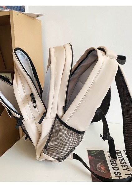 Üniversite Öğrencileri Lise Öğrencileri Büyük Kapasiteli Su Geçirmez Düz Renk Naylon Okul Çantası (Yurt Dışından) fiyatları