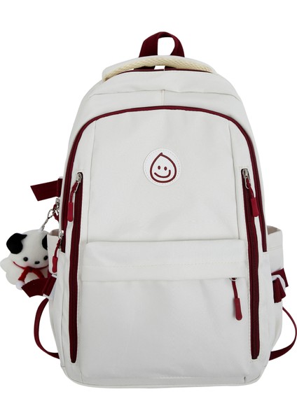Lise Öğrencileri ve Üniversite Öğrencileri Için Dayanıklı Gülen Naylon Sırt Çantası (Yurt Dışından)