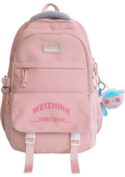 Üniversite Öğrencileri, Lise Öğrencileri, Kampüs Basit Büyük Kapasiteli Naylon Nefes Alabilen Okul Çantası (Yurt Dışından)