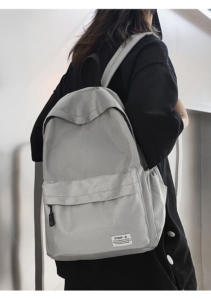 Lise Öğrencileri ve Üniversite Öğrencileri Için Dayanıklı Düz Renk Sırt Çantası (Yurt Dışından) fiyatları
