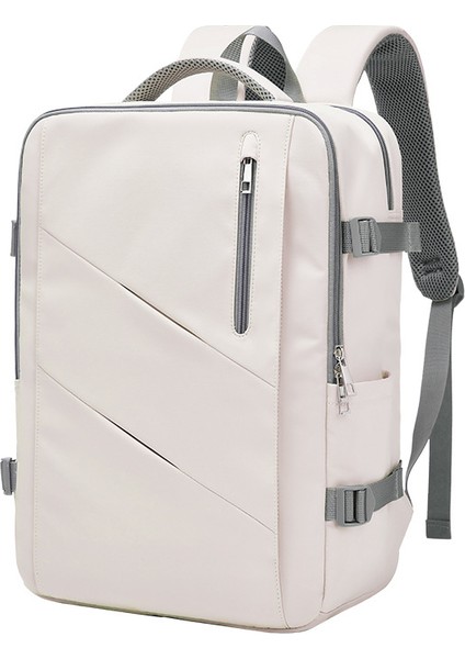 Lise Öğrencileri ve Üniversite Öğrencileri Için Su Geçirmez ve Nefes Alabilen Büyük Kapasiteli Düz Renk Okul Çantası (Yurt Dışından)