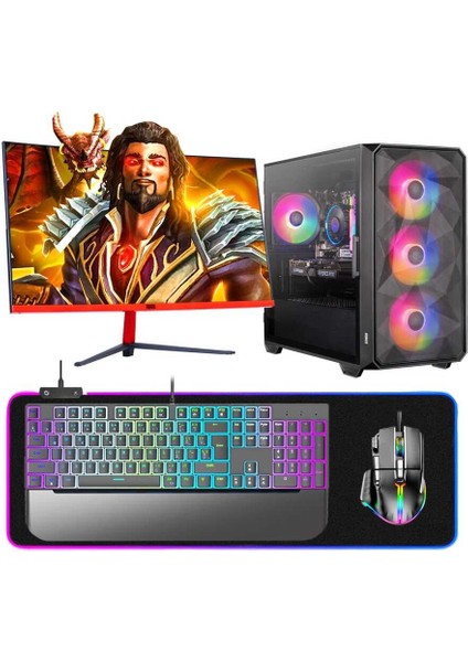 Sphinx I5 12400F 16GB Ram 512GB Nvme SSD Msı Rx 6700 Xt Oc 12GB 23.6 165Hz Curved Oyuncu Masaüstü Bilgisayarı