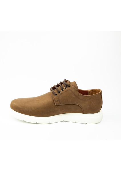 1008 Taba Nubuk Deri Eva Taban Erkek Günlük Ayakkabı modelleri