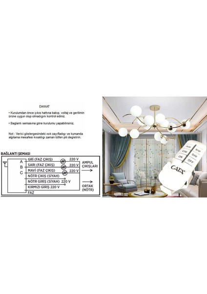 6lı Aydınlatma Kumandası 6X1000W fiyatları