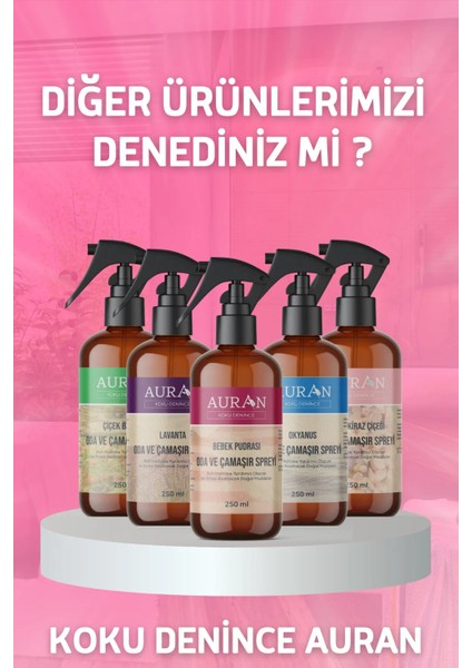 Bebek Pudrası Parfümlü Oda ve Çamaşır Spreyi Ortam ve Kumaş Kokusu Baby Powder Room Spray 500ml