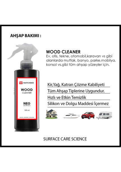 Ahşap Temizleyici 500 ml Sprey -Wood Cleaner