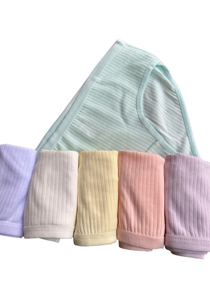 Dondeza 6'lı Pamuklu Pastel Renk Raporlu Kız Çocuk Külot