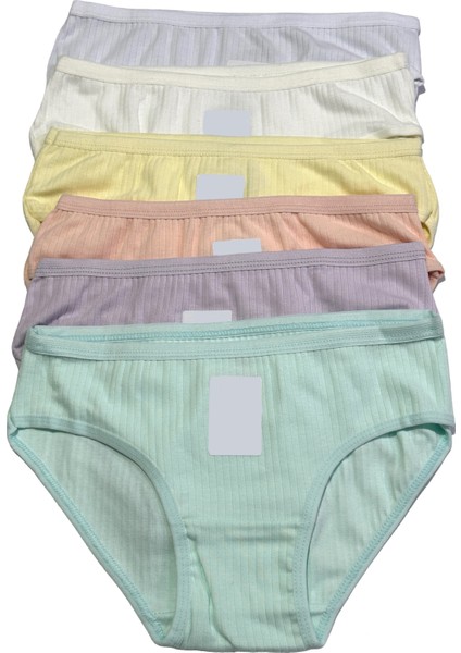 Dondeza 6'lı Pamuklu Pastel Renk Raporlu Kız Çocuk Külot indirimleri