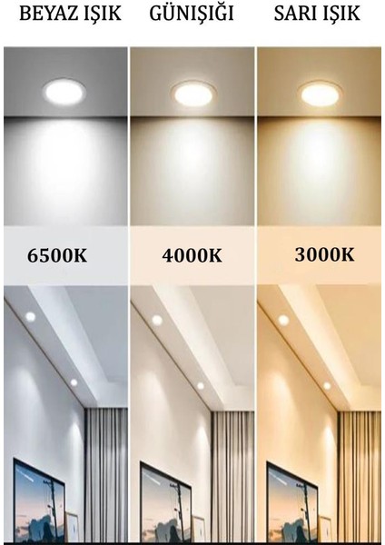 9178-3 3lü Krom Sarkıt LED Avize(Beyaz Işık -Sarı Işık - Gün Işığı)