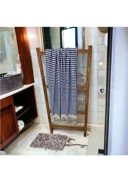 Bubble Desen Premium Kalite Banyo Plaj Havlusu (100X180) Organik Pamuk