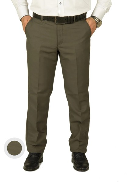 Erkek Armüllü Haki Keten Pantolon Kemer Astarlı Günlük Stil Desenli Model No: 2413565 fiyatları