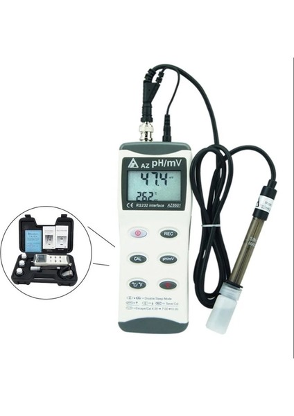 Az 8601 Portatif Ph Orp Sıcaklık Ölçer - Dijital Ph Metre