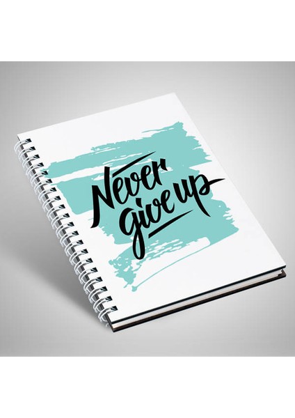 Never Give Up Motto Defter