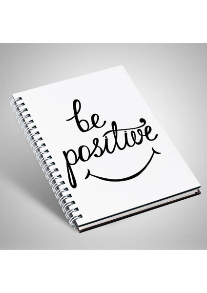 Be Positive Temalı Motto Defter