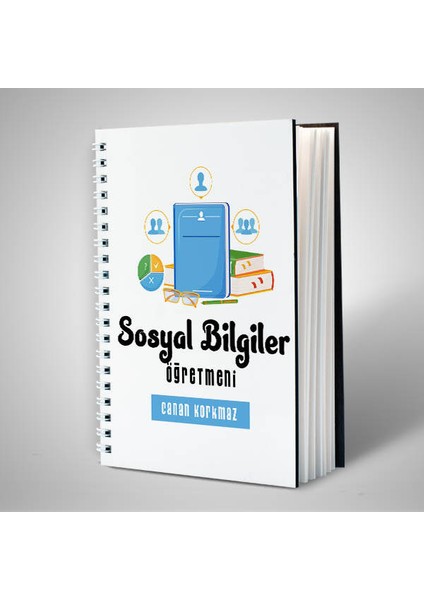 Sosyal Bilgiler Öğretmenine Özel Isimli Defter