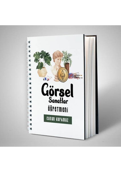 Görsel Sanatlar Öğretmeni Temalı Defter