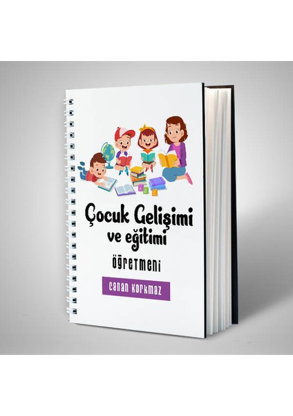 Çocuk Gelişimi Öğretmeni Temalı Defter