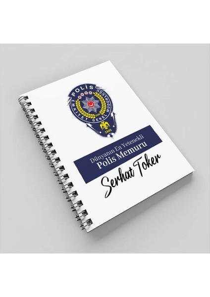 Isimli ve Mesajlı Polis Memuru Defter