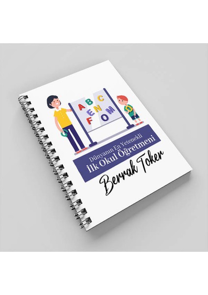 Ilk Okul Öğretmeni Tasarımlı Defter