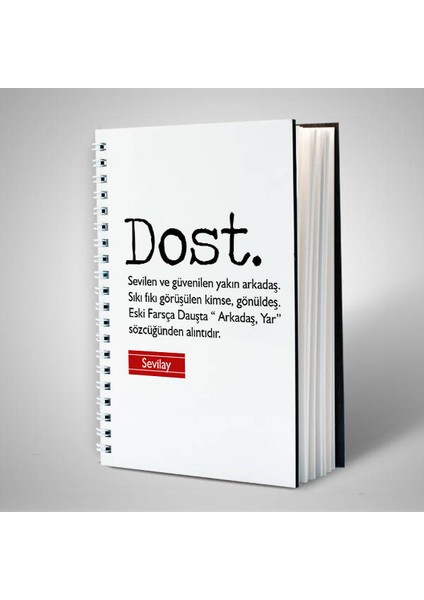En Iyi Dost Temalı Isimli Defter