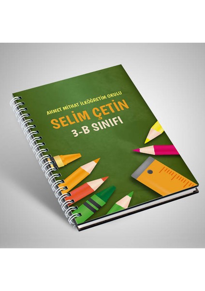 Yeşil Tahta Temalı Öğrenci Defteri