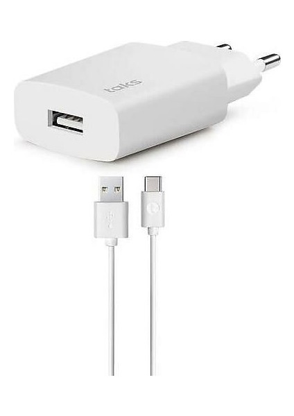 Taks Şarj Aleti+1mt Type-C USB Kablo 5TSP24T