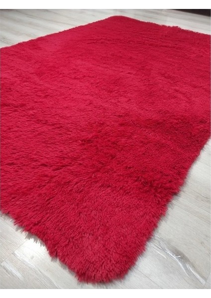 Yamalı Home Tavşan Tüyü Kırmızı 120X180 cm Peluş Post Halı