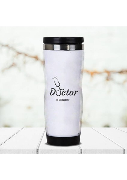 Doctor Tasarımlı Isimli Termos Bardak