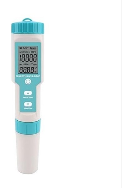 Ph Meter, 7 In 1 Ph/tds/ec/orp/sg/tuzluluk/sıcaklık Çok Parametre Cep Su Kalitesi Test Elektrot ile Değiştirilebilir Ph Metre