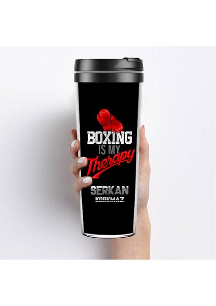 Boxing Is My Therapy Termos