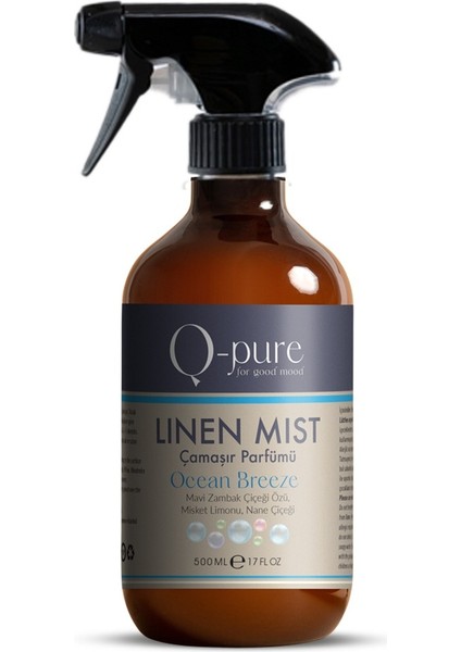 Q - Pure Linen Mist Ocean Breeze Likit Çamaşır Parfümü 500 ml