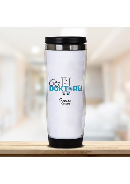 Göz Doktoruna Hediye Kişiye Özel Termos Bardak