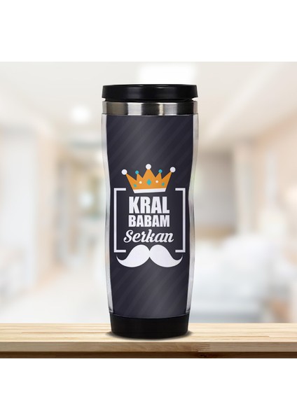 Kişiye Özel Kral Babam Termos Bardak