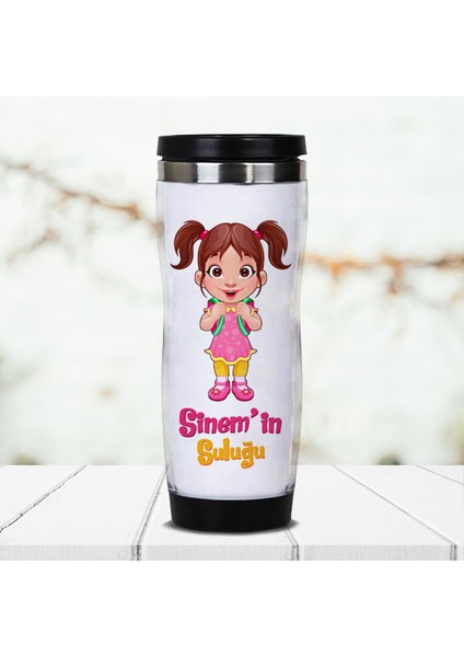 Kız Çocuğa Hediye Isme Özel Termos Suluk