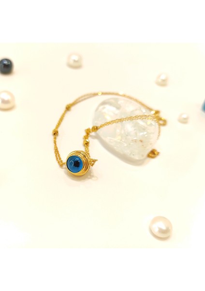 Göz Boncuklu Bileklik Künye 14 Ayar Altın Hd Videolu fiyatları