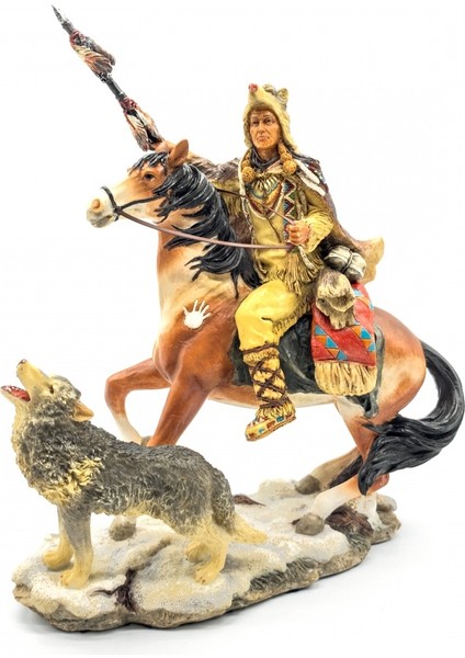 Wıse Atlı Kurtlu Kızılderılı BİBLO-WU72948AA