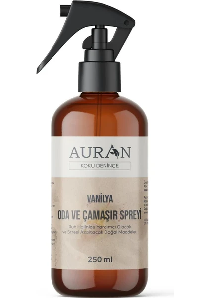 Vanilya Parfümlü Oda ve Çamaşır Spreyi Ortam ve Kumaş Kokusu Vanilla Room Spray 250ml