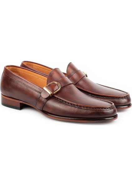 Massif Microlight Taban Çift Tokalı Deri Erkek Klasik Ayakkabı, Monkstrap, Loafer