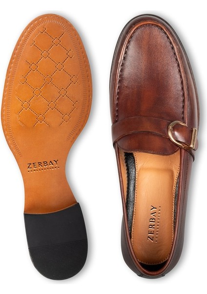 Massif Microlight Taban Çift Tokalı Deri Erkek Klasik Ayakkabı, Monkstrap, Loafer