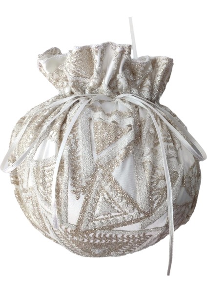 Gelin Takı Kesesi,kırık Beyaz Gelin Çantası,simli ve Havyar Baskı,düğün,nişan,doğum Günü,çanta fiyatları