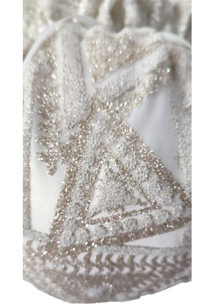 Gelin Takı Kesesi,kırık Beyaz Gelin Çantası,simli ve Havyar Baskı,düğün,nişan,doğum Günü,çanta indirimleri