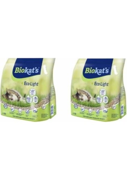 Eco Light Pelet Kedi Kumu 5 Lt 2 Adet