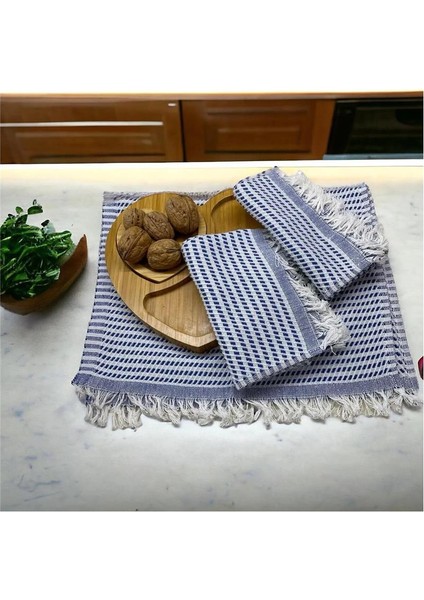 3'lü Set Pamuk Çok Amaçlı Mutfak Kurulama Bezi,mutfak Peşkiri,mutfak Havlusu 30x50 cm