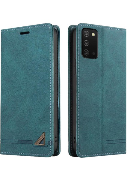 Samsung Galaxy A03S Iki Yuvaları Premium Deri Telefon Kılıfı (Yurt Dışından)