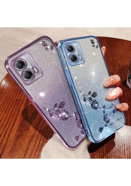 Motorola Moto G73 5g Tpu Kılıf Kordonlu Sparkle Çiçek Degrade Telefon Kapağı (Yurt Dışından) fırsatları