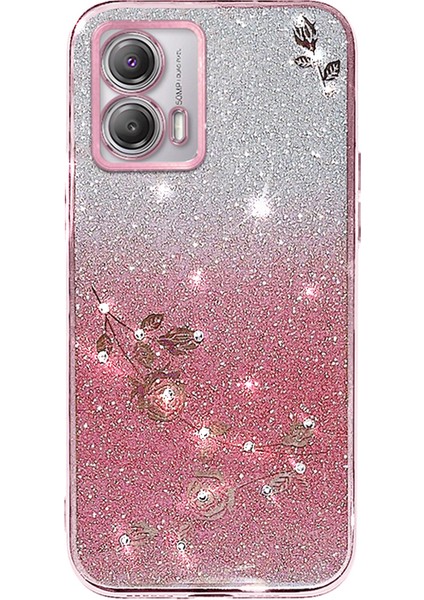 Motorola Moto G73 5g Tpu Kılıf Kordonlu Sparkle Çiçek Degrade Telefon Kapağı (Yurt Dışından) indirimleri