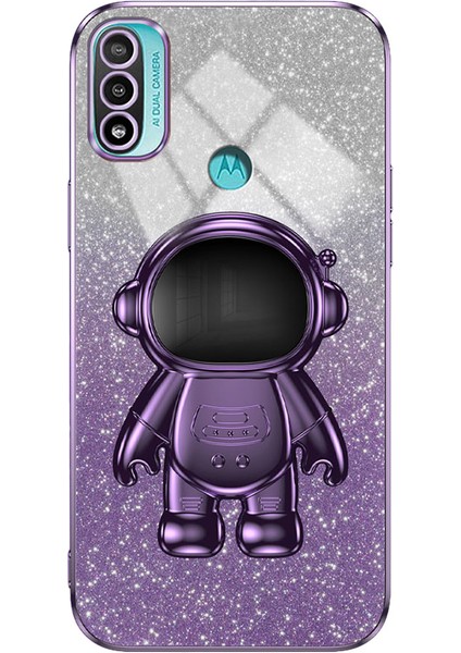 Motorola Moto E20 Kickstand Pc + Tpu Telefon Kapağı (Yurt Dışından)