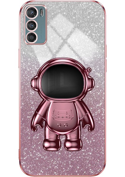 Motorola Moto G42 4g Elektro Kaplama Kılıfı Kickstand Pc + Tpu Kapağı (Yurt Dışından)