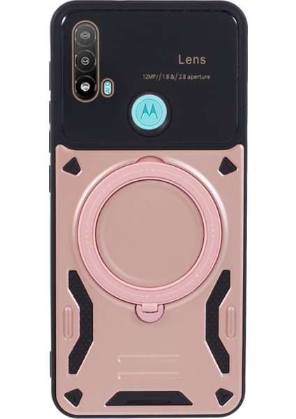 Motorola Moto E20 Pc+Tpu Kickstand Telefon Kılıfı Magsafe ile Uyumlu (Yurt Dışından)